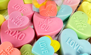 Make Your Own Valentine Conversation Heart Soaps