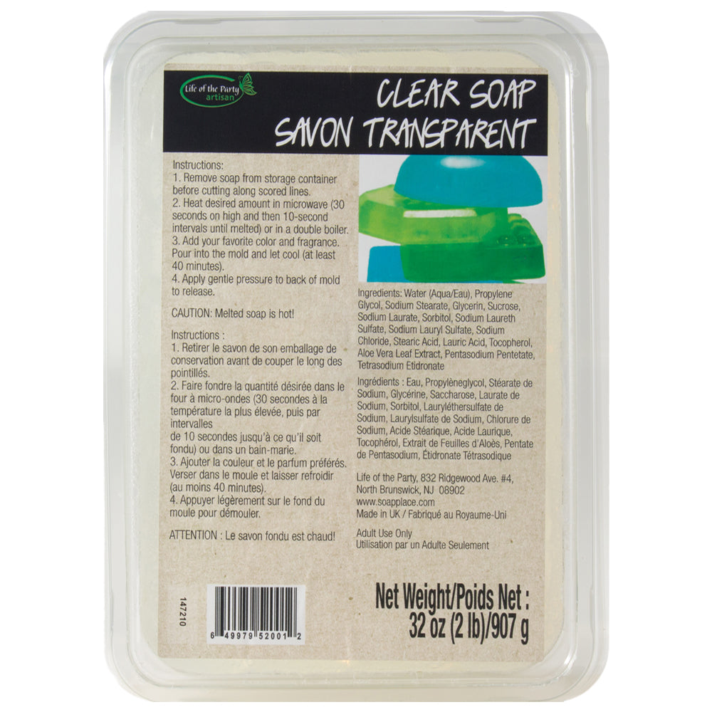 Clear Glycerin Soap Base, 2 lb