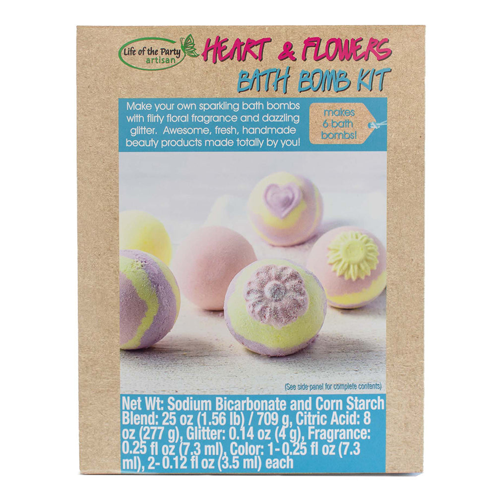 Hearts & Flowers Bath Bomb Kit