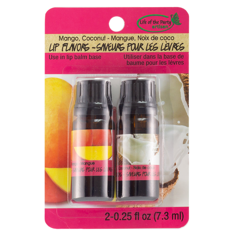 Lip Flavor 2 pack mango, coconut