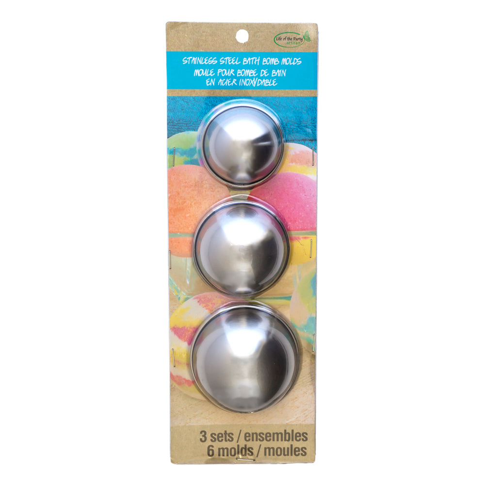 Stainless Steel Bath Bomb Molds (3 Sets)