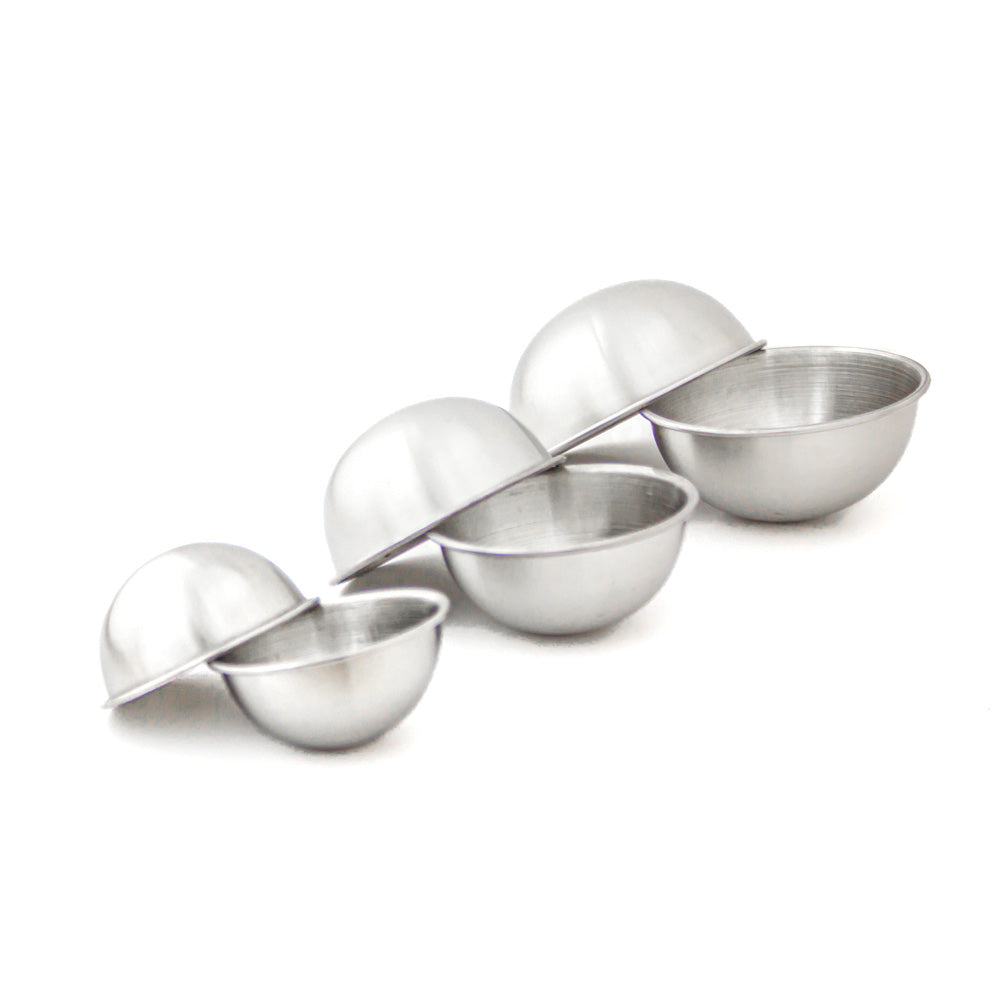 Stainless Steel Bath Bomb Molds (3 Sets)